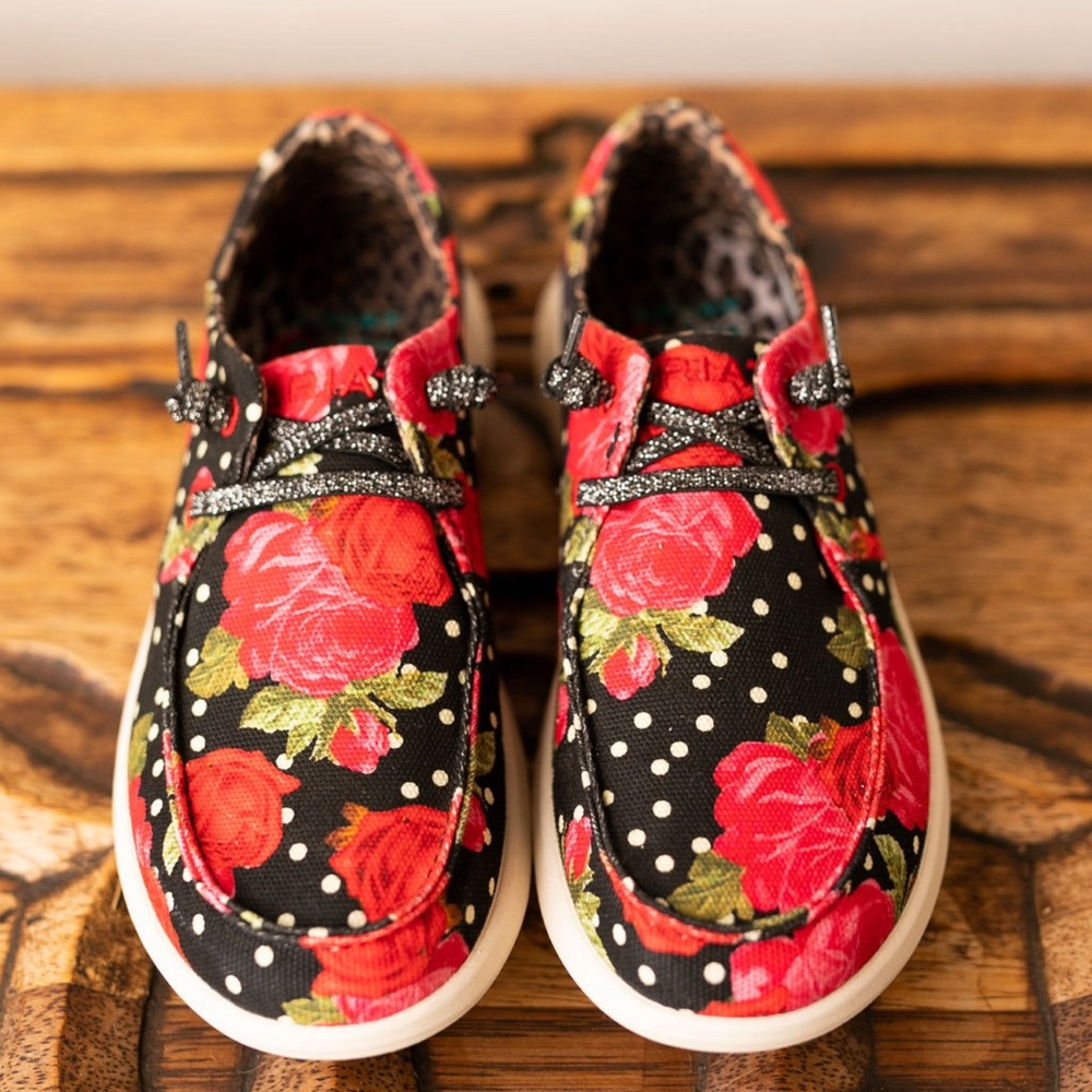 Ariat x Rodeo Quincy Rose and Polka Dot Hilo Shoes